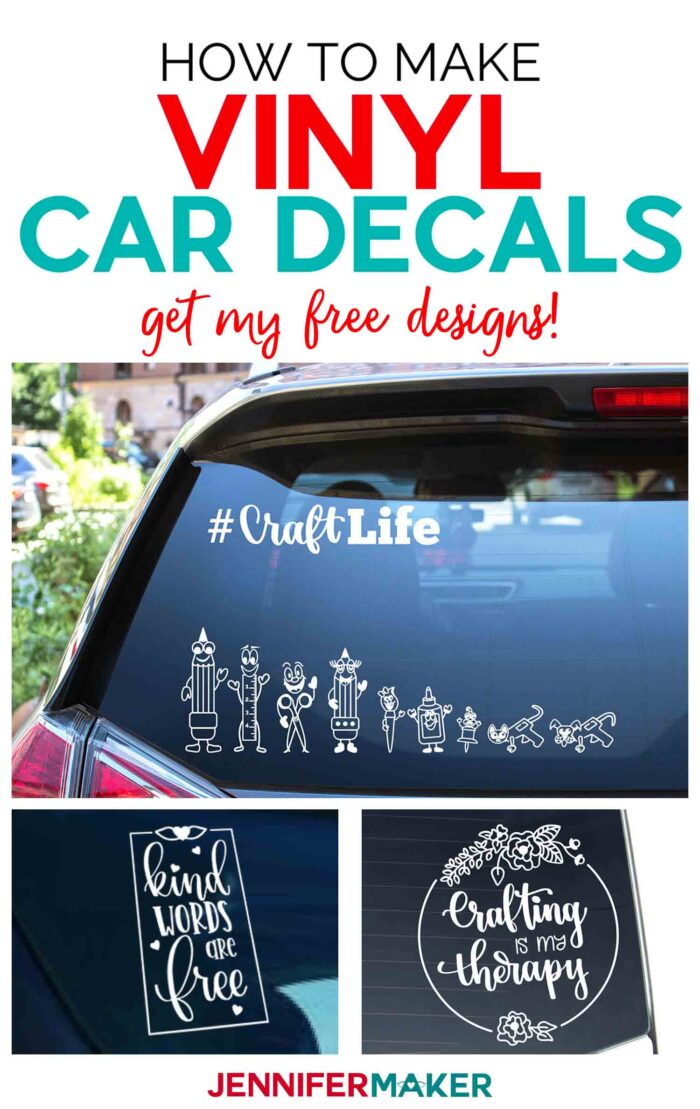 Vinyl Car Decals - Quick and Easy to Make Your Own! - Jennifer Maker